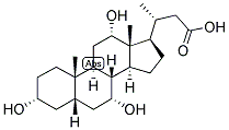 23-Nor-5-beta-cholanic acid-3-alpha, 7-alpha, 12-alpha-triol 结构式