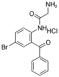 2-[(2-BENZOYL-4-BROMOPHENYL)AMINO]-2-OXOETHANAMINIUM CHLORIDE 结构式