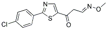 3-[2-(4-CHLOROPHENYL)-1,3-THIAZOL-5-YL]-3-OXOPROPANAL O-METHYLOXIME 结构式