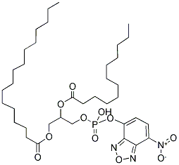 1-PALMITOYL-2-[12-[(7-NITRO-2-1,3-BENZOXADIAZOL-4-YL)AMINO]DODECANOYL]-SN-GLYCERO-3-PHOSPHATE(MONOSODIUM SALT) 结构式