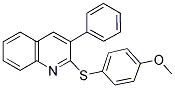 2-[(4-METHOXYPHENYL)SULFANYL]-3-PHENYLQUINOLINE 结构式