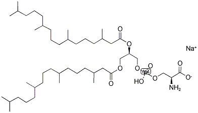 1,2-DIPHYTANOYL-SN-GLYCERO-3-PHOSPHO-L-SERINE (SODIUM SALT);4ME 16:0 PS 结构式