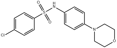 4-Chloro-N-(4-morpholinophenyl)benzenesulfonamide 结构式