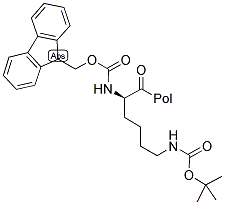 FMOC-D-LYS(BOC)-WANG RESIN 结构式