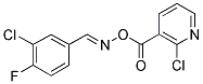 2-CHLORO-3-[(([(3-CHLORO-4-FLUOROPHENYL)METHYLENE]AMINO)OXY)CARBONYL]PYRIDINE 结构式