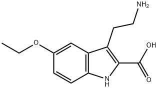 3-(2-AMINO-ETHYL)-5-ETHOXY-1H-INDOLE-2-CARBOXYLIC ACID 结构式