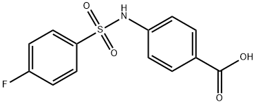 4-(4-氟苯磺酰氨基)苯甲酸 结构式