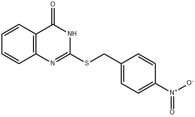 2-((4-NITROPHENYL)METHYLTHIO)-3-HYDROQUINAZOLIN-4-ONE 结构式