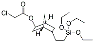 2-(TRIETHOXYSILYLETHYL)-5-(CHLOROACETOXY)BICYCLOHEPTANE 结构式