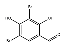 3,5-DIBROMO-2,4-DIHYDROXYBENZALDEHYDE 结构式