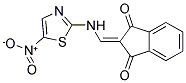 2-(((3-NITRO-2,5-THIAZOLYL)AMINO)METHYLENE)INDANE-1,3-DIONE 结构式