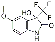 3-HYDROXY-5-METHOXY-2-OXO-3-(TRIFLUOROMETHYL)INDOLINE 结构式