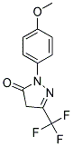 2-(4-METHOXYPHENYL)-5-(TRIFLUOROMETHYL)-2,4-DIHYDRO-3H-PYRAZOL-3-ONE 结构式