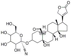 20(22),5BETA-CARDENOLID-19-AL-3BETA,5BETA,14BETA-TRIOL 3-(O->1BETA)-D-CYANOPYRANOSIDE 结构式