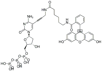 FLUORESCEIN-12-DCTP 结构式