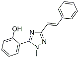 2-{1-METHYL-3-[(E)-2-PHENYLVINYL]-1H-1,2,4-TRIAZOL-5-YL}PHENOL 结构式