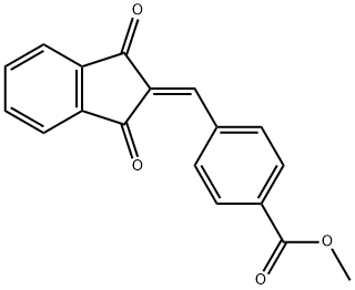 METHYL 4-((1,3-DIOXOINDAN-2-YLIDENE)METHYL)BENZOATE 结构式