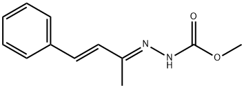 甲基2-(4-苯基丁-3-烯-2-亚丙基)-1-(((2-((2E,3E)-4-苯基丁-3-烯-2-亚丙基)肼-1-羰)氧基)甲基)肼 结构式