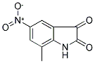 7-METHYL-5-NITRO-1H-INDOLE-2,3-DIONE 结构式