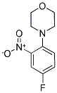 4-(4-FLUORO-2-NITROPHENYL)MORPHOLINE 结构式