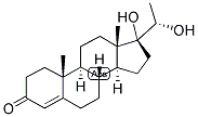 17-ALPHA, 20-ALPHA-DIHYDROXYPROGESTERONE 结构式