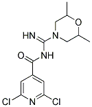 N4-[(2,6-DIMETHYLMORPHOLINO)(IMINO)METHYL]-2,6-DICHLOROISONICOTINAMIDE 结构式