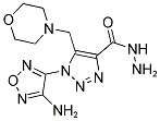 1-(4-Amino-1,2,5-oxadiazol-3-yl)-5-(morpholinomethyl)-1H-1,2,3-triazole-4-carbohydrazide 结构式