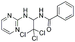 N1-[2,2,2-TRICHLORO-1-(2-PYRIMIDINYLAMINO)ETHYL]BENZAMIDE 结构式