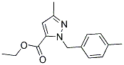 ETHYL 1-(4-METHYLBENZYL)-3-METHYL-1H-PYRAZOLE-5-CARBOXYLATE 结构式