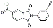 2-(3-ETHYNYL-PHENYL)-1,3-DIOXO-2,3-DIHYDRO-1H-ISOINDOLE-5-CARBOXYLIC ACID 结构式