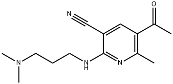 5-ACETYL-2-([3-(DIMETHYLAMINO)PROPYL]AMINO)-6-METHYLNICOTINONITRILE 结构式