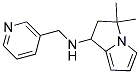 2,3-DIHYDRO-3,3-DIMETHYL-N-(3-PYRIDINYLMETHYL)-(1H)-PYRROLIZINAMINE 结构式