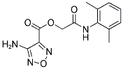 2-[(2,6-Dimethylphenyl)amino]-2-oxoethyl 4-amino-1,2,5-oxadiazole-3-carboxylate 结构式