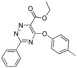 ETHYL 5-(4-METHYLPHENOXY)-3-PHENYL-1,2,4-TRIAZINE-6-CARBOXYLATE 结构式