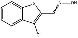 3-CHLORO-1-BENZOTHIOPHENE-2-CARBALDEHYDE OXIME 结构式