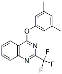 3,5-DIMETHYLPHENYL 2-(TRIFLUOROMETHYL)-4-QUINAZOLINYL ETHER 结构式