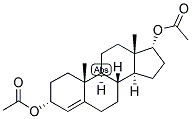 4-ANDROSTEN-3-ALPHA, 17-ALPHA-DIOL DIACETATE 结构式