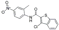 3-CHLORO-N-(2-METHYL-4-NITROPHENYL)-1-BENZOTHIOPHENE-2-CARBOXAMIDE 结构式