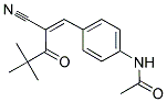 N-(4-(2-NITRILO-4,4-DIMETHYL-3-OXOPENT-1-ENYL)PHENYL)ETHANAMIDE 结构式