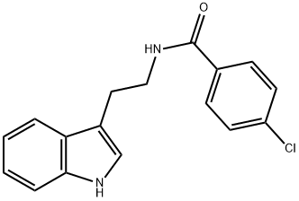 N-(2-(1H-吲哚-3-基)乙基)-4-氯苯甲酰胺 结构式