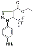 1-(4-AMINO-PHENYL)-5-TRIFLUOROMETHYL-1H-PYRAZOLE-4-CARBOXYLIC ACID ETHYL ESTER 结构式