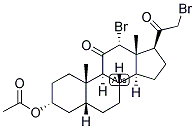 5BETA-PREGNAN-12ALPHA,21-DIBROMO-3ALPHA-OL-11,20-DIONE 3-ACETATE 结构式