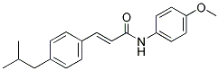 N-(4-METHOXYPHENYL)-3-(4-(2-METHYLPROPYL)PHENYL)PROP-2-ENAMIDE 结构式