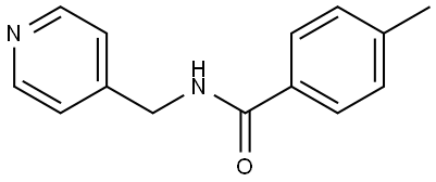 (4-甲基苯基)-N-(4-吡啶甲基)甲酰胺 结构式