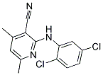 2-[(2,5-DICHLOROPHENYL)AMINO]-4,6-DIMETHYLNICOTINONITRILE 结构式