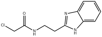 N-[2-(1H-苯并咪唑基-2-基)-乙基]-2-氯-乙酰胺 结构式