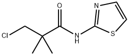 3-CHLORO-2,2-DIMETHYL-N-(1,3-THIAZOL-2-YL)-PROPANAMIDE 结构式