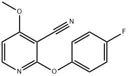 2-(4-FLUOROPHENOXY)-4-METHOXYNICOTINONITRILE 结构式