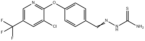 4-(3-CHLORO-5-(TRIFLUOROMETHYL)(2-PYRIDYLOXY))BENZALDEHYDE SEMICARBAZONE 结构式