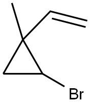 2-BROMO-1-METHYL-1-VINYL-CYCLOPROPANE 结构式